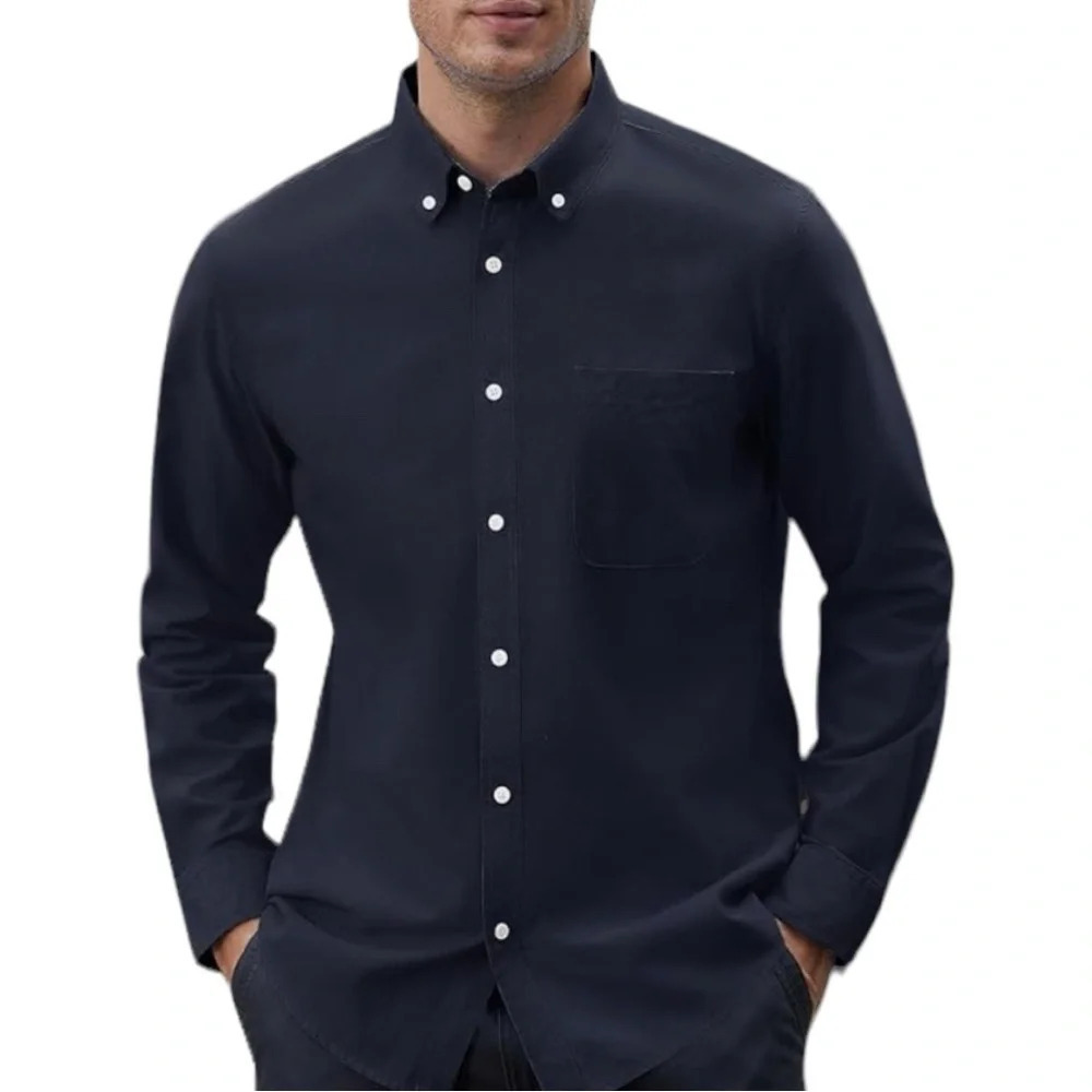 NWOT Men’s Classic Oxford Regular Fit Long Sleeve Casual Dress Button Down Shirt